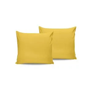 Dark Yellow Dark Yellow Pillowcase Set (2 Pieces) (FR)