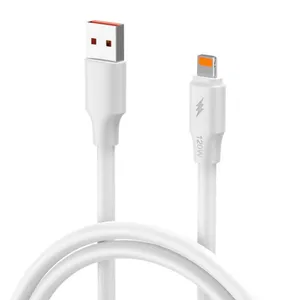Data kabl KONFULON DL24, 5A, 120W, USB na iPhone lightning beli 1m