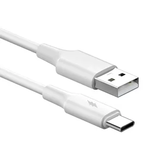 Data kabl KONFULON DL49, 2.4A, USB na Type C beli 1m