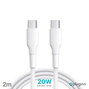 Data Kabl Pluginn PI-PD 20W Type C na Type C beli 2m