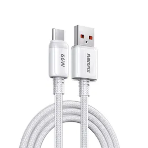 Data kabl REMAX RC-025 lcy Series Fast Charging 6A, 66W, USB na Type C, 1.2m beli
