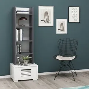 Dawn - Anthracite, White Anthracite
White Bookshelf
