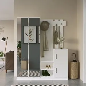 Dd8-W White Hall Stand
