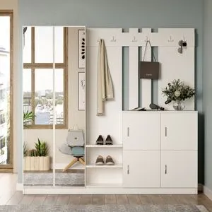 Dd9-W White Hall Stand
