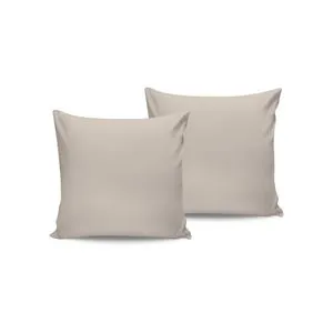 De Cream Cream Satin Pillowcase Set (2 Pieces) (FR)