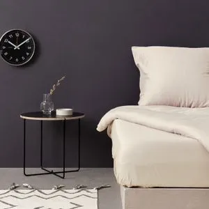 De Cream Satin Dvostrani Fitted Čaršaf (DE)