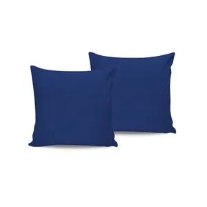 De Dark Blue Dark Blue Satin Pillowcase Set (2 Pieces) (FR)