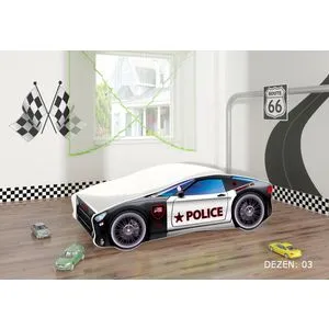 Deciji krevet ACMA CAR 180x80 dusek 7 cm3