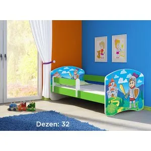 Deciji krevet ACMA II 140x70 + dusek 6 cm GREEN32