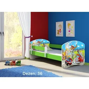 Deciji krevet ACMA II 140x70 + dusek 6 cm GREEN36