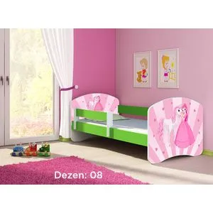 Deciji krevet ACMA II 140x70 + dusek 6 cm GREEN8