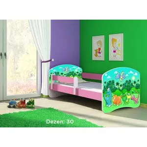 Deciji krevet ACMA II 140x70 + dusek 6 cm PINK30