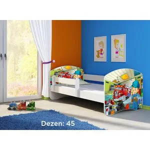 Deciji krevet ACMA II 140x70 + dusek 6 cm WHITE45