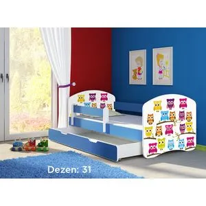 Deciji krevet ACMA II 140x70 F + dusek 6 cm BLUE31