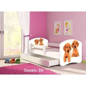Deciji krevet ACMA II 140x70 F + dusek 6 cm WHITE39