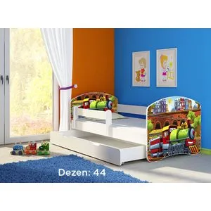 Deciji krevet ACMA II 140x70 F + dusek 6 cm WHITE44