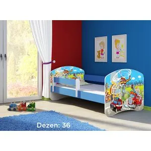 Deciji krevet ACMA II 160x80 + dusek 6 cm BLUE36
