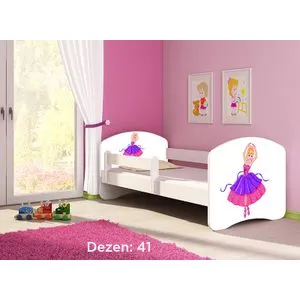 Deciji krevet ACMA II 160x80 + dusek 6 cm WHITE41