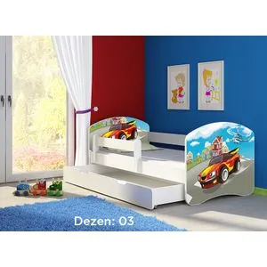 Deciji krevet ACMA II 160x80 F + dusek 6 cm WHITE3