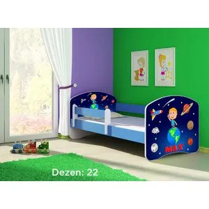 Deciji krevet ACMA II 180x80 + dusek 6 cm BLUE22