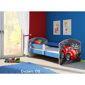 Deciji krevet ACMA II 180x80 + dusek 6 cm BLUE5