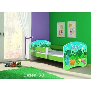 Deciji krevet ACMA II 180x80 + dusek 6 cm GREEN30