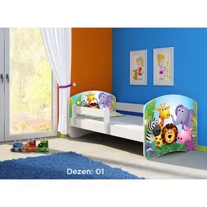 Deciji krevet ACMA II 180x80 + dusek 6 cm WHITE1