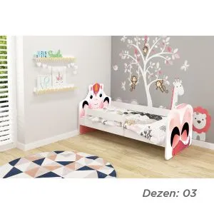 Deciji krevet ACMA VII ANIMALS 140x70 dusek 7 cm3