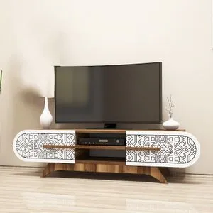 Defne - Walnut White Walnut
White TV Unit
