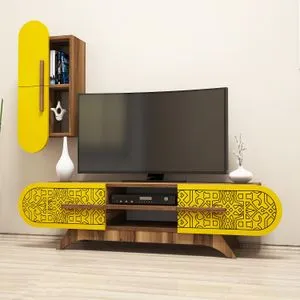 Defne - Walnut, Yellow Walnut
Yellow TV Unit
