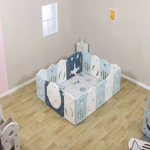 Dečija ogradica Plava "Raketa" 200*160cm