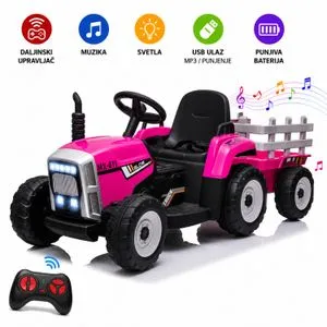Dečiji traktor na akumulator XMX611 PINK