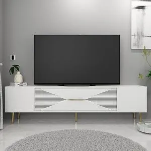 Dekol1 - White, Gold White
Gold TV Stand