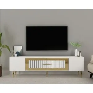 Dekolp3 - White, Gold White
Gold TV Stand