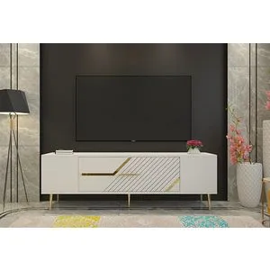 Dekolp5 - White, Gold White
Gold TV Stand