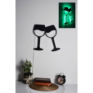 Dekorativna LED Rasveta - Zelene Čaše za Vino