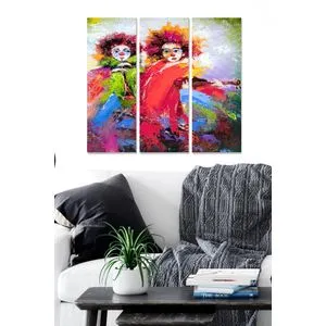Dekorativna MDF Slika u Boji MDF1145887 (Set od 3 Komada)
