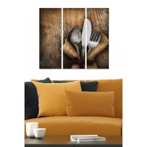 Dekorativna MDF Slika u Boji MDF1195621 (Set od 3 Komada)
