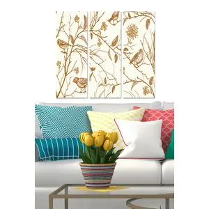 Dekorativna MDF Slika u Boji (Set od 3 Komada) - MDF1105693793