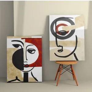 Dekorativna Slika na Platnu u Boji 2KNV4234 (Set od 2 Komada, 50 x 70 cm)