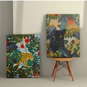 Dekorativna Slika na Platnu u Boji 50 x 70 cm (2 Dela) - 2KNV4248
