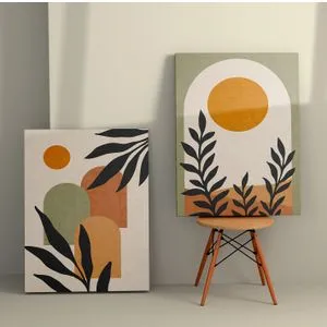 Dekorativna Slika na Platnu u Boji 50 x 70 cm (2 Dela) - 2KNV4273