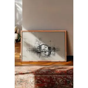 Dekorativna slika u okviru 50 x 70 cm