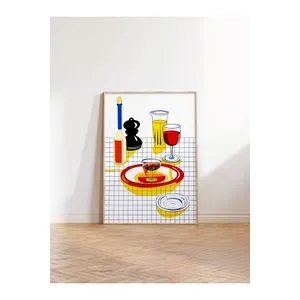 Dekorativna slika u okviru 50 x 70 cm