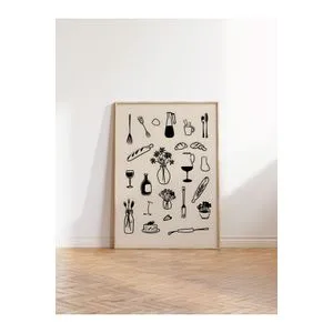 Dekorativna slika u okviru 50 x 70 cm