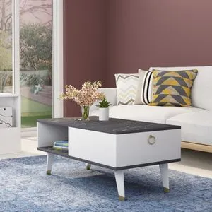 Delux - Crni i beli kafe sto