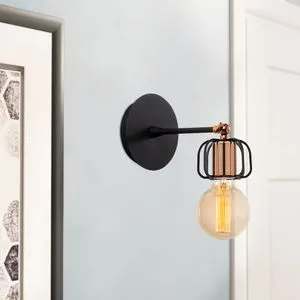 Demre - N-1206 Crna zidna lampa