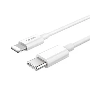 DENMEN D10L Type C na Lightning kabl 20W 1m 3A bela