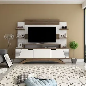 Deparo Walnut
White TV Unit