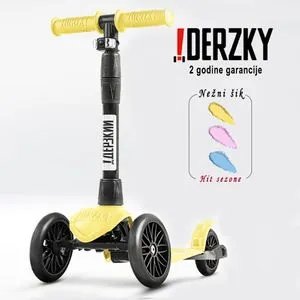 Derzky Trotinet Baby Style 1-5 god, Pastelno Žuta